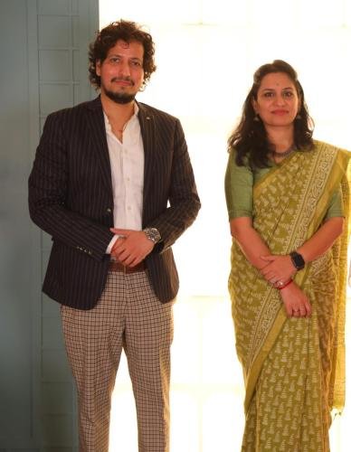 Sagar Pagar with IAS Nidhi Choudhari